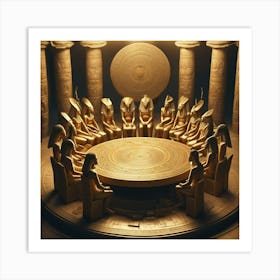 Egyptian Throne Art Print