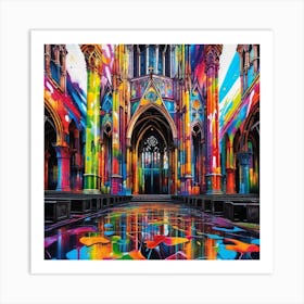 Cathedral Of Rainbows Art Print