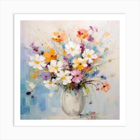 Flowers In A Vase 3 Art Print