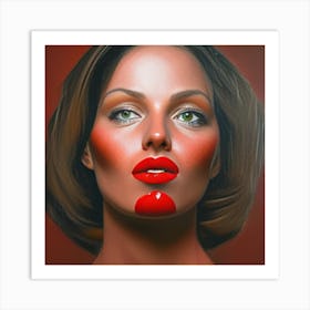 Red Lipsx Art Print