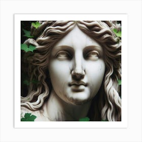 Head Of A Goddess Art Print