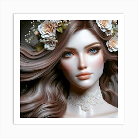 Portrait Of A Doll Art Print