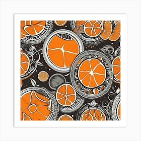 Orange Slices Art Print