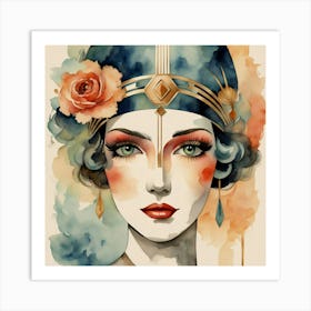 Deco Woman 2 Art Print