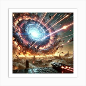 Singularity Cosmic Blast Art Print