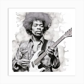 Jimi Hendrix 1 Art Print