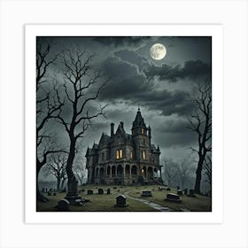 Haunted House of Graves Art Print