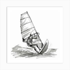 Windsurfing 2 Art Print