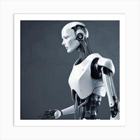 Robot Woman 4 Art Print