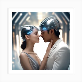 Futuristic Love 2 Art Print