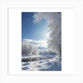 Winter Scene Art Print