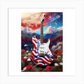 Red, White, and Blues 23 Art Print