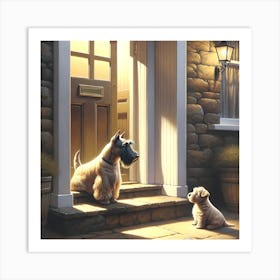 Scottish Terrier-It's Bedtime Art Print