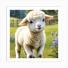 cut Sheep Art Print
