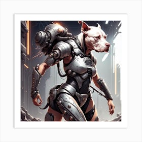 Futuristic Dog Art Print