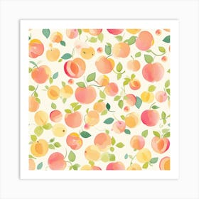 Peach Watercolor 1 Art Print