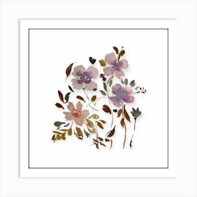 Watercolor Flowers Art Print