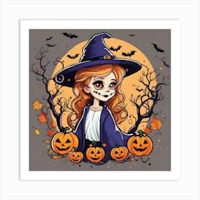 Halloween Witch 9 Art Print