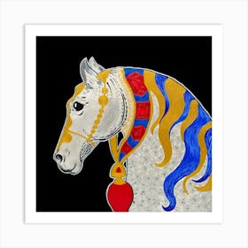 Horse from Jaipur Art Print