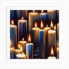 Many Burning Candles 1 Art Print