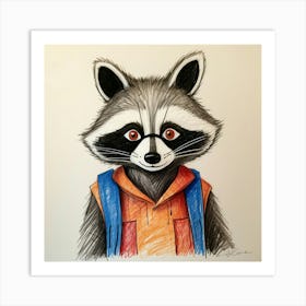 Raccoon 15 Art Print