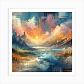 Abstract Horizons 43 Art Print