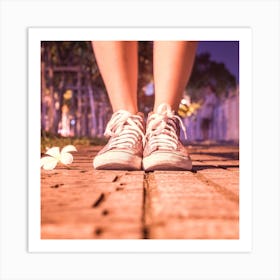 Woman'S Feet Art Print