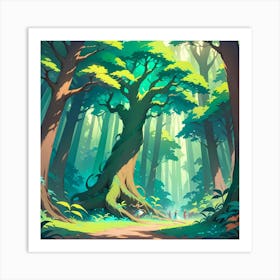 Tree In The Forest 1 Art Print