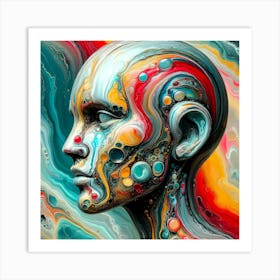 Abstract Float Color Visual 88 Art Print