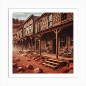 Old West Town 2 Art Print