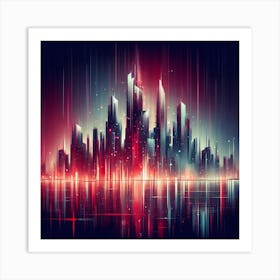 Futuristic Cityscape 4 Art Print