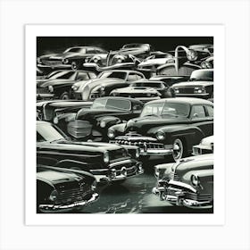 Classic Cars 3 Art Print