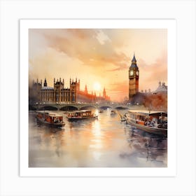 Thames Tranquility Art Print