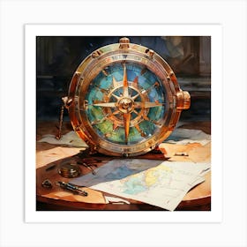 Compass 11 Art Print