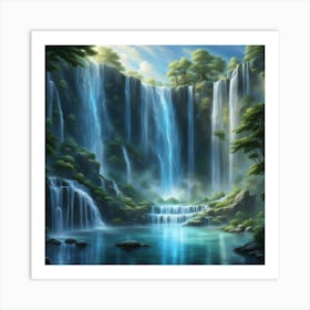 Waterfall 18 Art Print