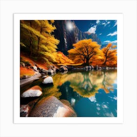 Autumn In The Mountains 19 Art Print