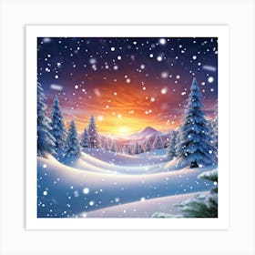 Winter Landscape 49 Art Print