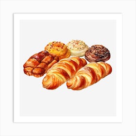 Various Pastries Art Print