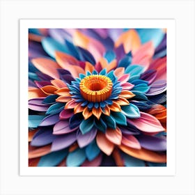 Paper Flower Art Print