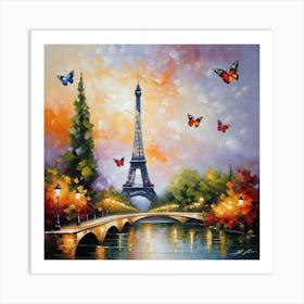 Paris At Night 2 Art Print