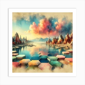 Abstract Painting Landscaping Art Print