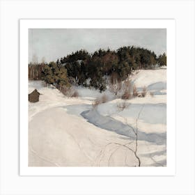 'Snowy Valley' Art Print