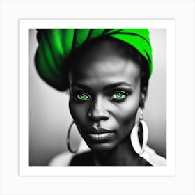 Green Eyes Art Print