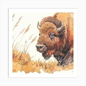 Bison Art Print