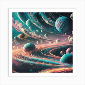 Space Galaxy Art Print