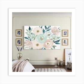 Leonardo Phoenix A Serene And Inviting Bedroom Scene Featuring 3 (2) Art Print