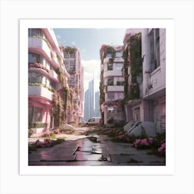 Pink City Art Print