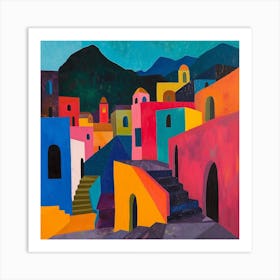 Abstract Travel Collection Antigua Guatemala 1 Art Print