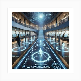 A Futuristic Walkway Called The Interactive Conste Art Print