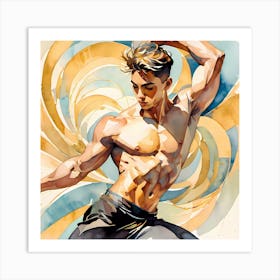 Dancer In Motion 1 Art Print